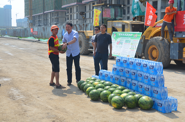 集團(tuán)公司開展夏季送清涼慰問市政工程一線活動